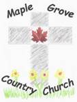 A drawing of a cross and a maple leaf

Description automatically generated